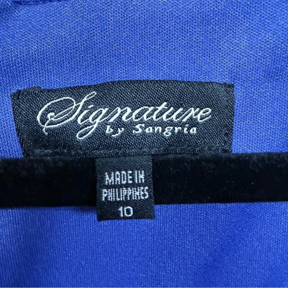 Signature by Sangria Purple Ruched Bodycon Cocktail Mini Dress - Picture 5 of 9